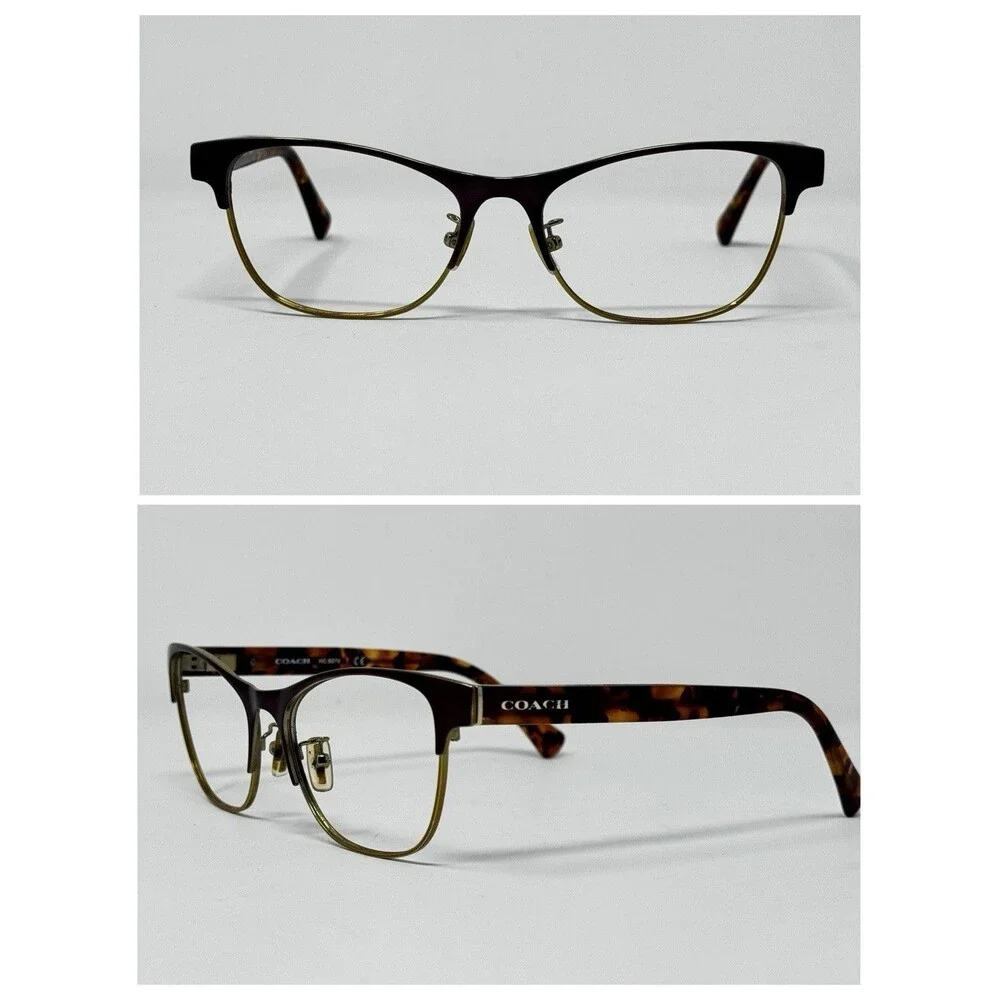 Coach HC5074 9241 Satin Gold Purple Confetti Sunglass Frames 54-17-135